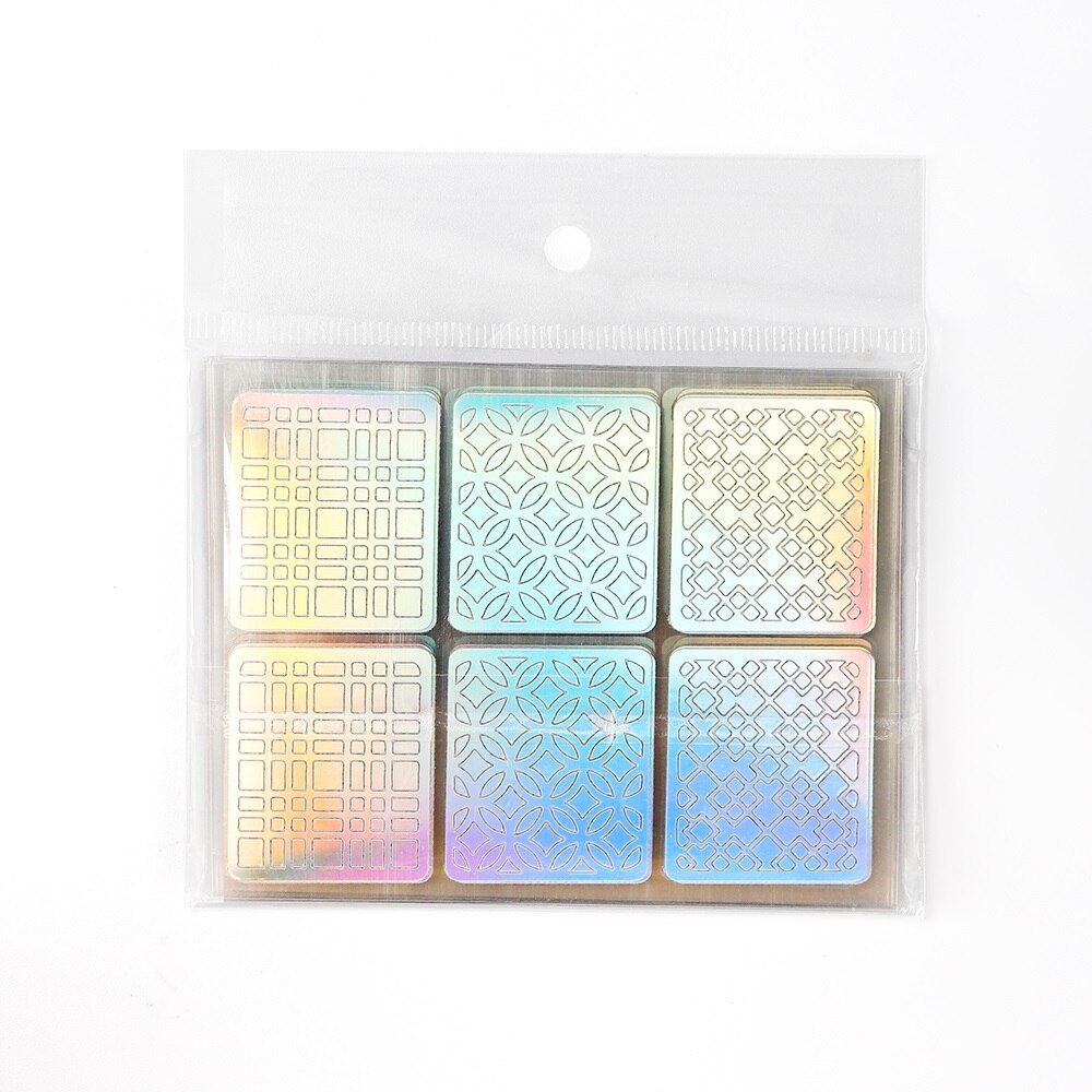 24 PCS Nail Art Holo Stickers
