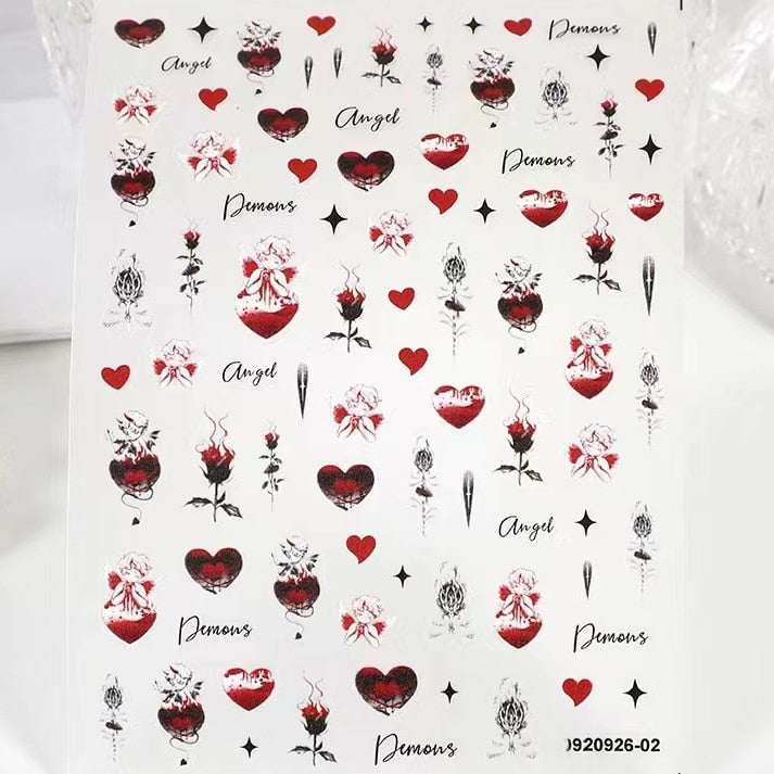 Embossed Butterfly Nail Stickers