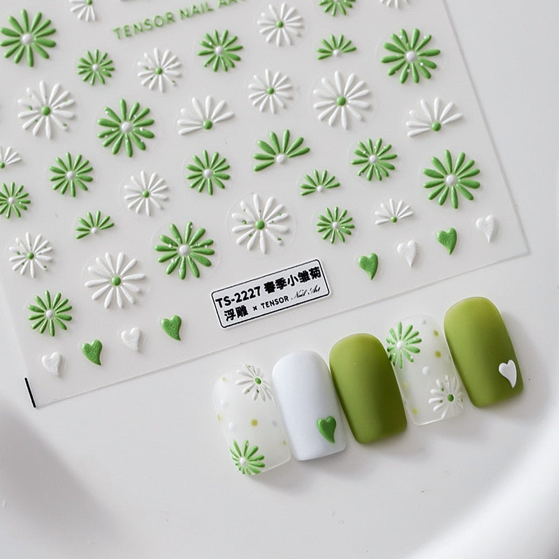 Embossed Butterfly Nail Stickers