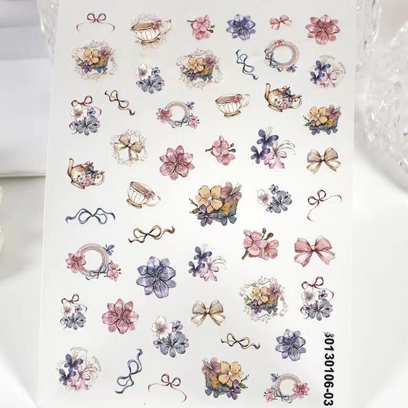 Embossed Butterfly Nail Stickers