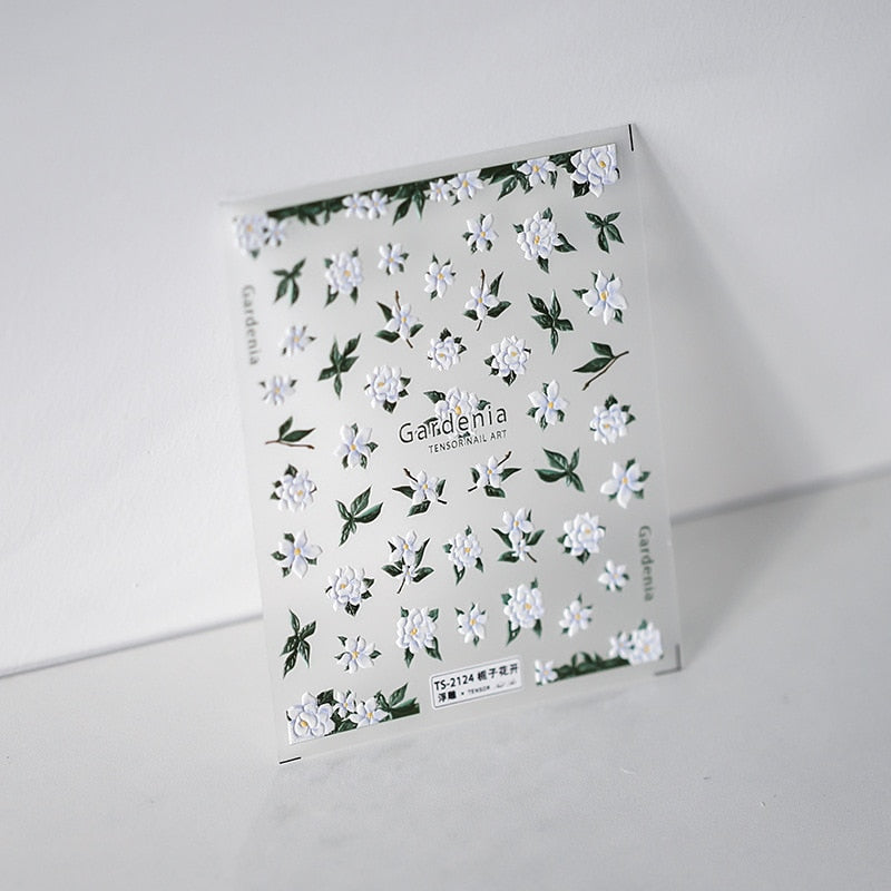 Embossed Butterfly Nail Stickers