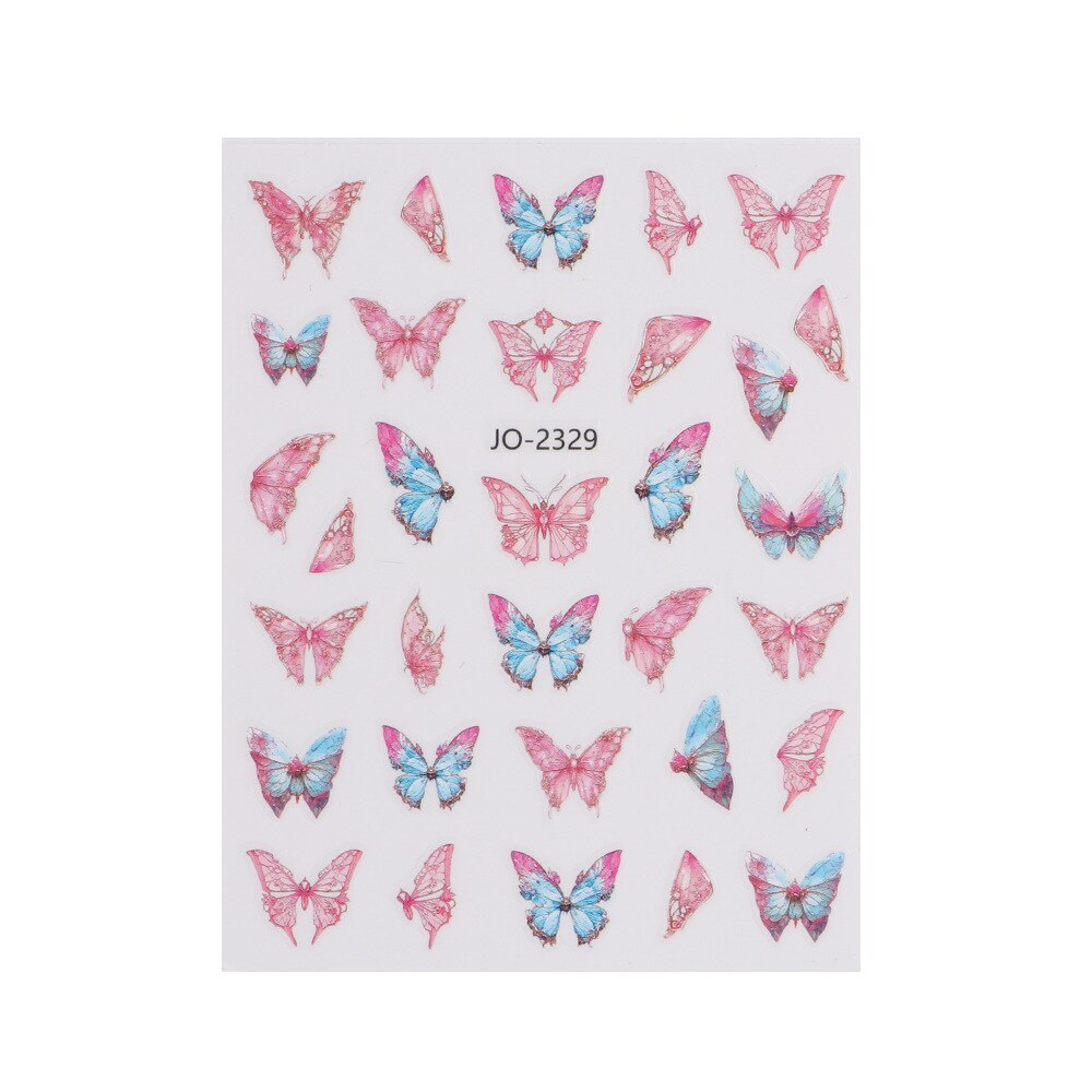 Embossed Butterfly Nail Stickers