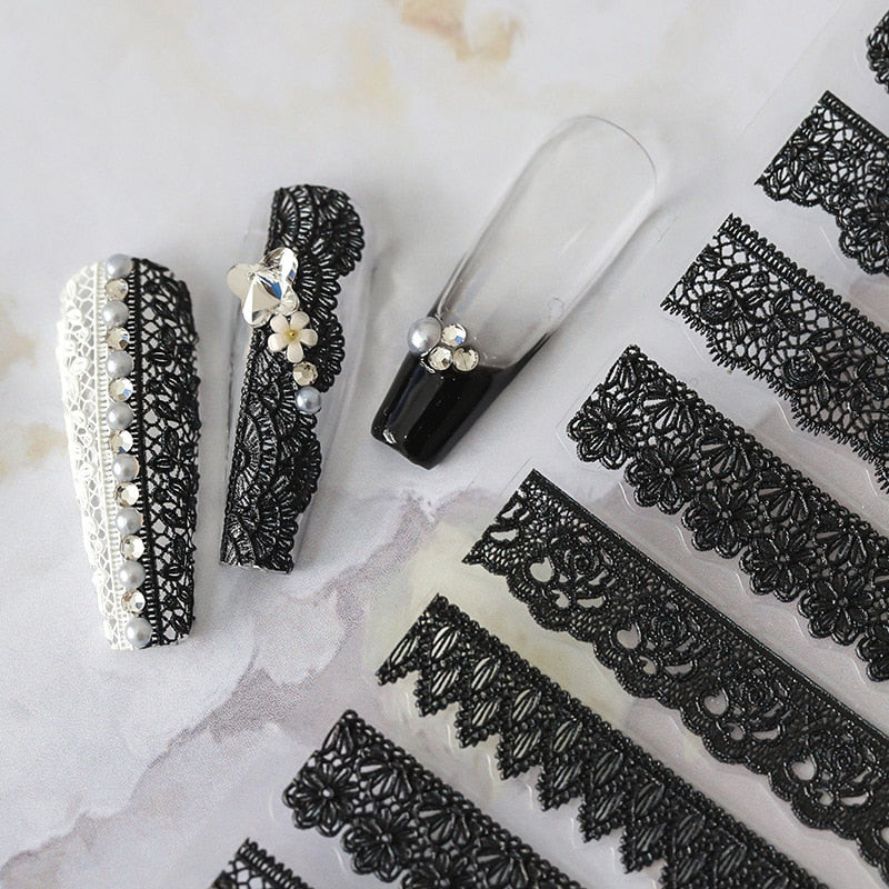 Embossed Butterfly Nail Stickers