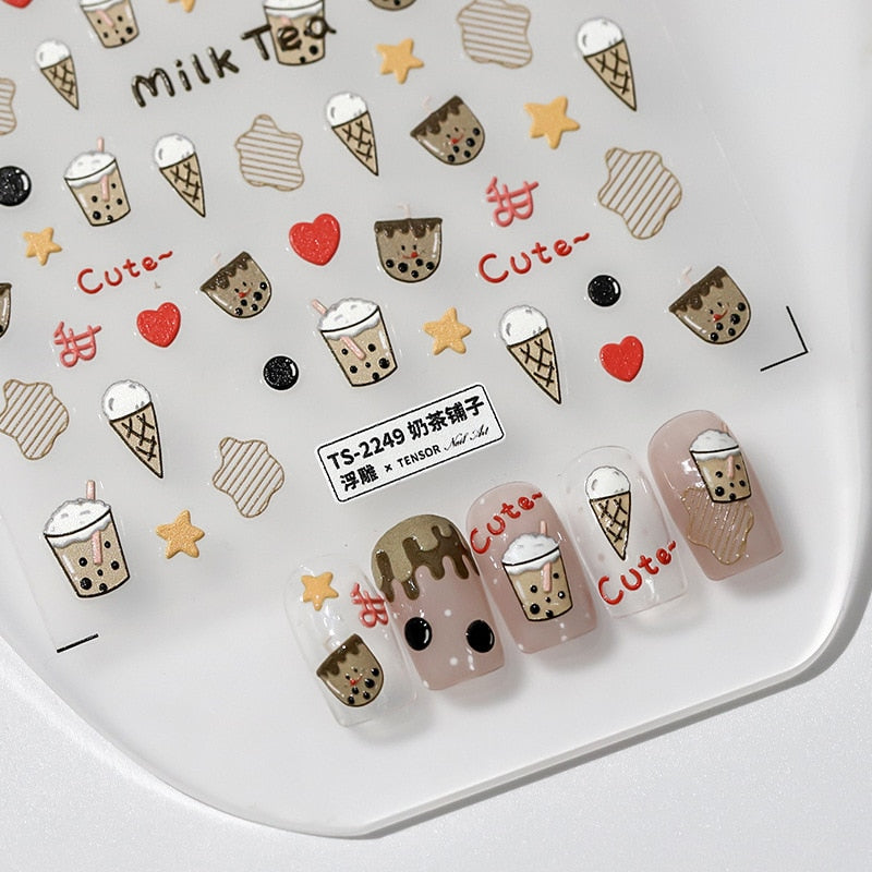 Embossed Butterfly Nail Stickers