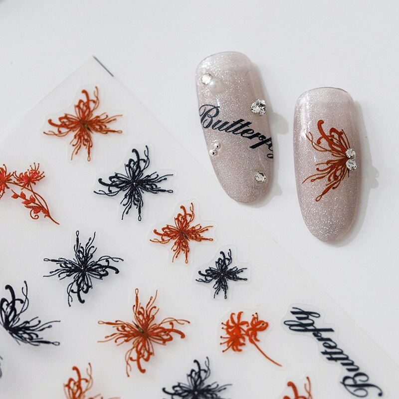 Embossed Butterfly Nail Stickers