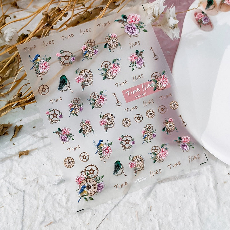 Embossed Butterfly Nail Stickers