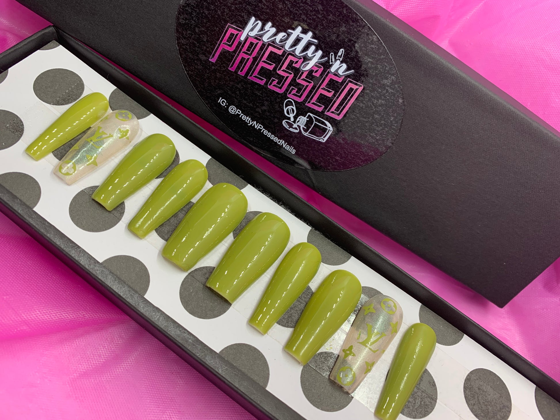 Louis Vuitton Slime- Pin Inspired - Pretty and Pressed Nails