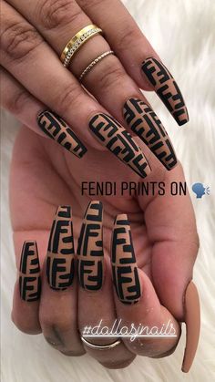 Fendi Prints On - Pin Inspired - Pretty and Pressed Nails